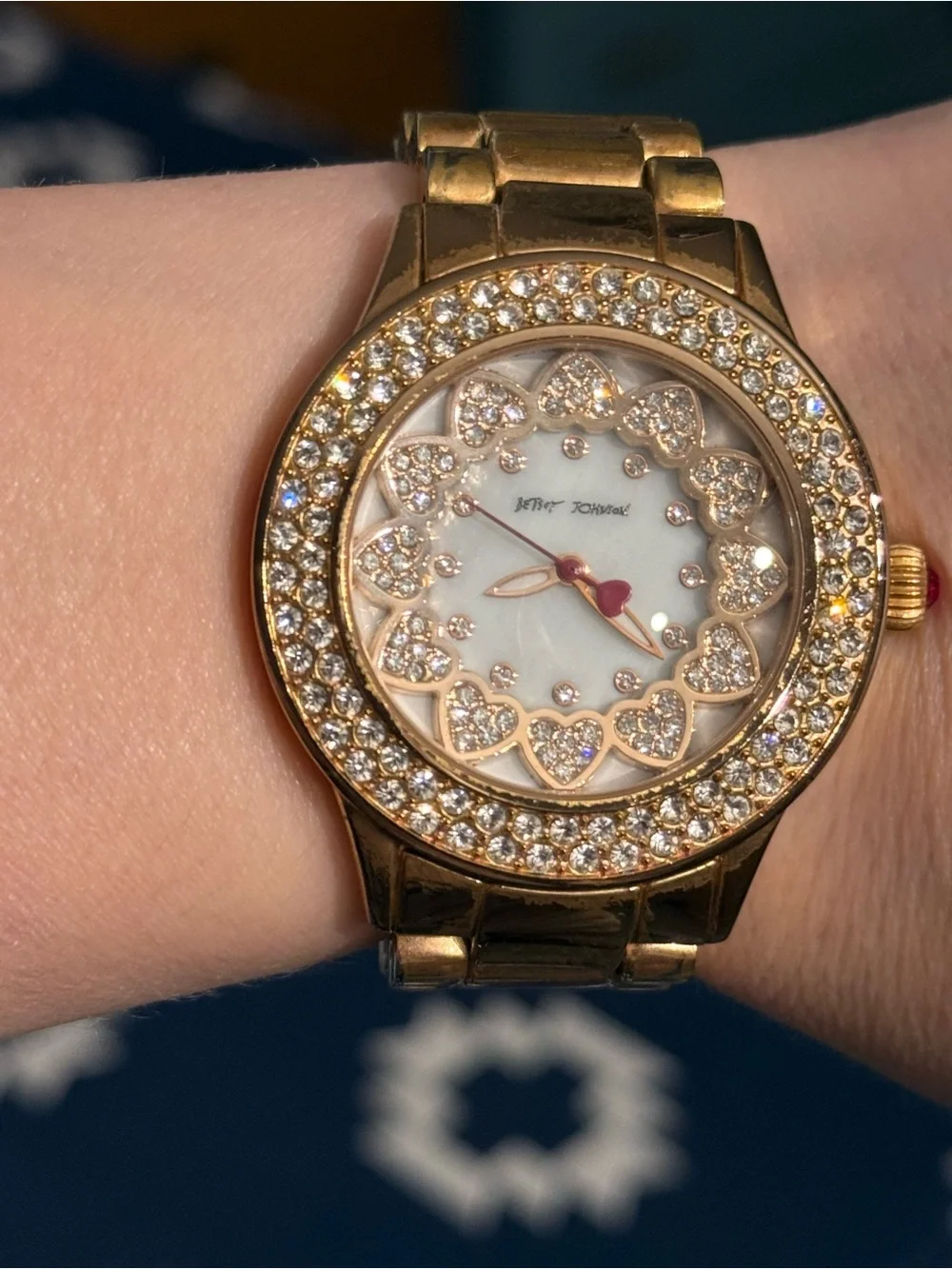 💖BETSEY JOHNSON CRYSTAL WATCH💖